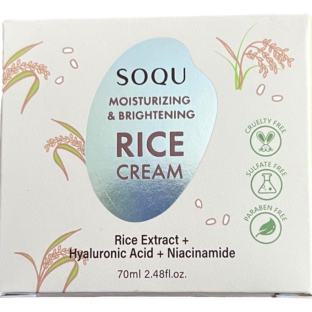 Moisturizing & Brightening Rice Cream - White